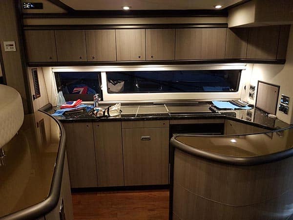Sunseeker Yacht Interior After Wrapping