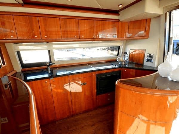 Sunseeker Yacht Interior Before Wrapping