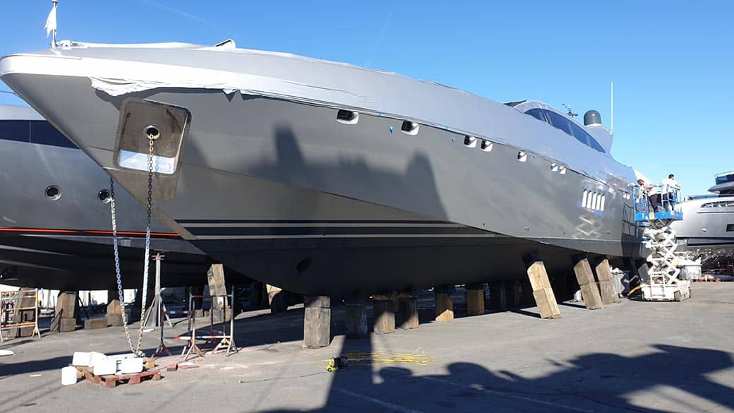 Mangusta 108 Yacht Wrapping - Yacht wraps anywhere in the world