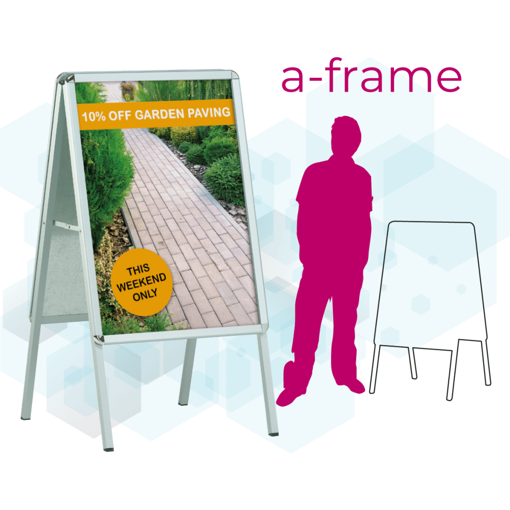 A-Frame Poster Pavement Sign A-board London