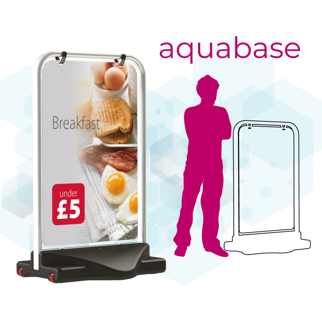Aquabase Pavement Sign A-board London