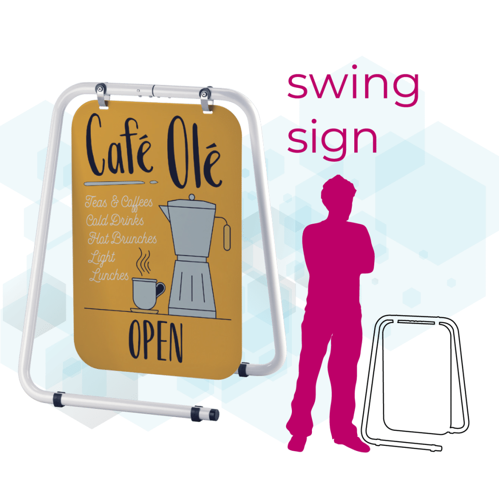 Swing Sign Pavement Sign London