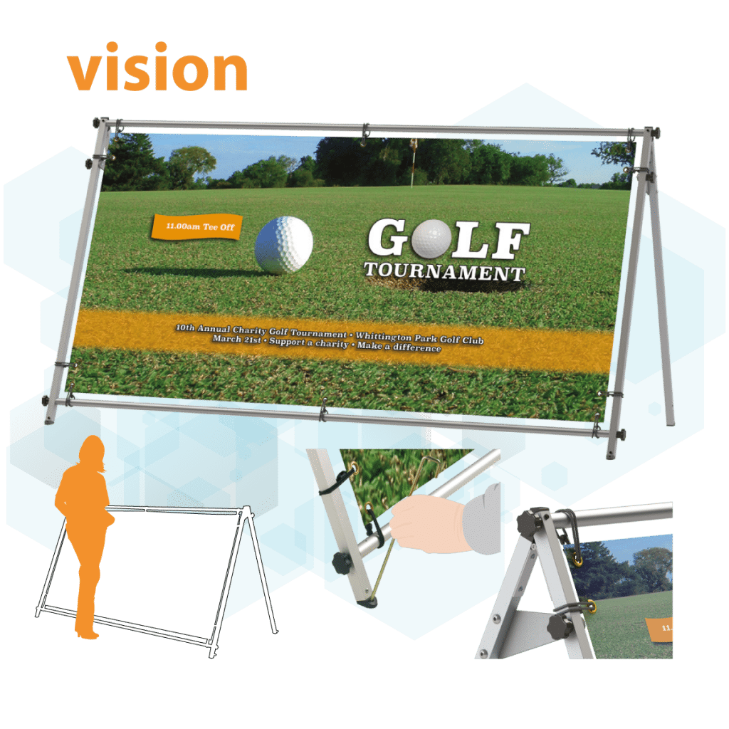 Outdoor banner stand and frame suppliers London